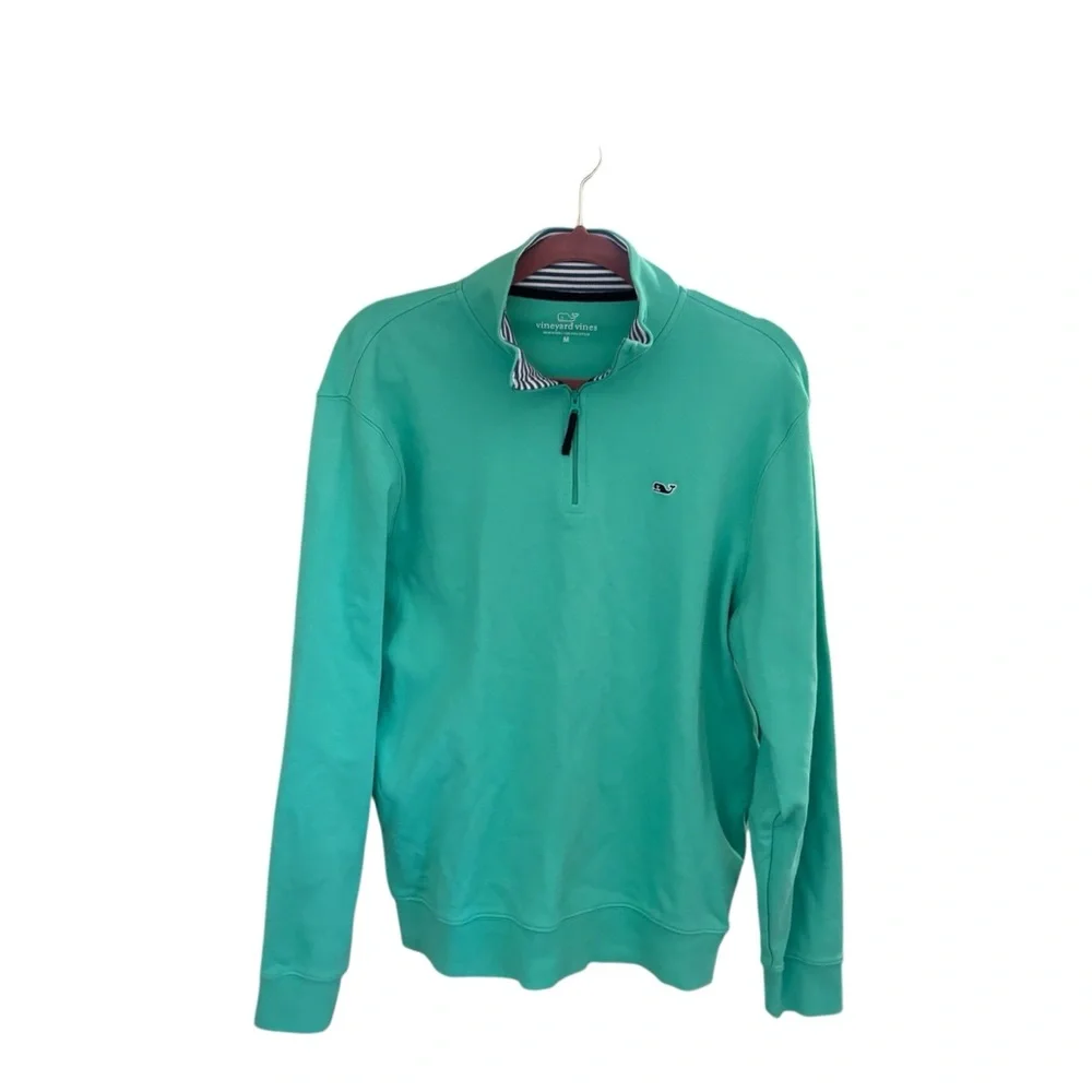 Men’s Vineyard Vines 1/4 Zip Pullover Mint Green